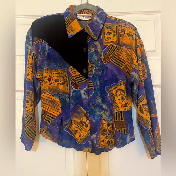 Componix Petites 90’s Blouse - Picture 1 of 5
